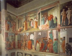 Artist Masaccio's Work - Frescoes in the Cappella Brancacci right view