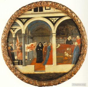 Artist Masaccio's Work - Plate of Nativity Berlin Tondo