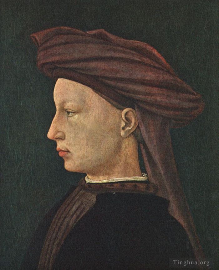 Masaccio Various Paintings - Profile Portrait of a Young Man