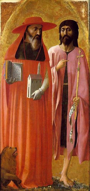 Artist Masaccio's Work - St Jerome and St John the Baptist