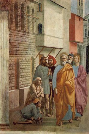 Artist Masaccio's Work - St Peter Healing the Sick with His Shadow