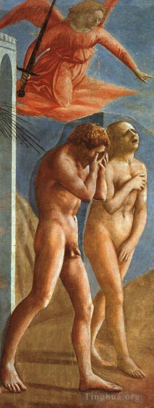 Artist Masaccio's Work - The Expulsion from the Garden of Eden