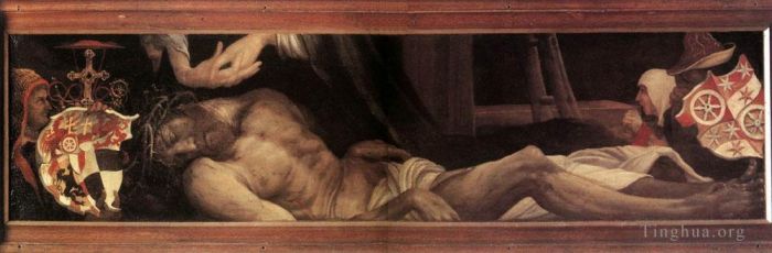 Matthias Grunewald Oil Painting - Lamentation of Christ