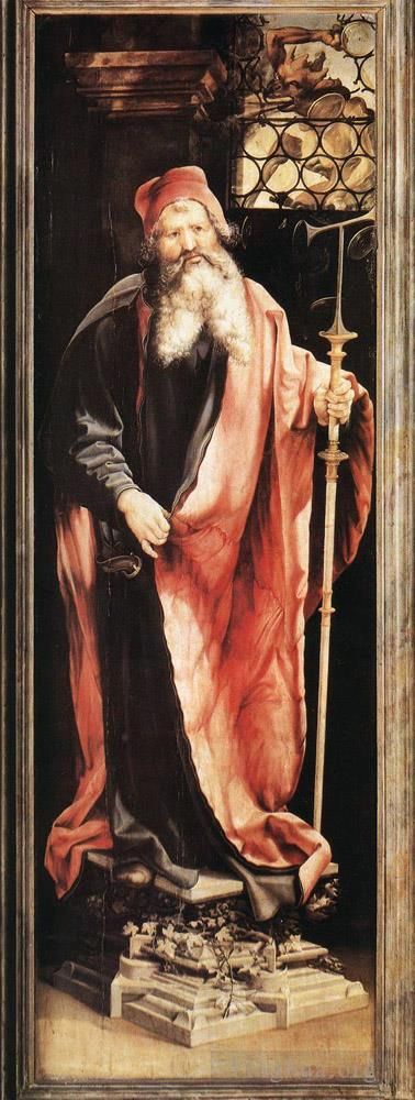 Matthias Grunewald Oil Painting - St Antony the Hermit