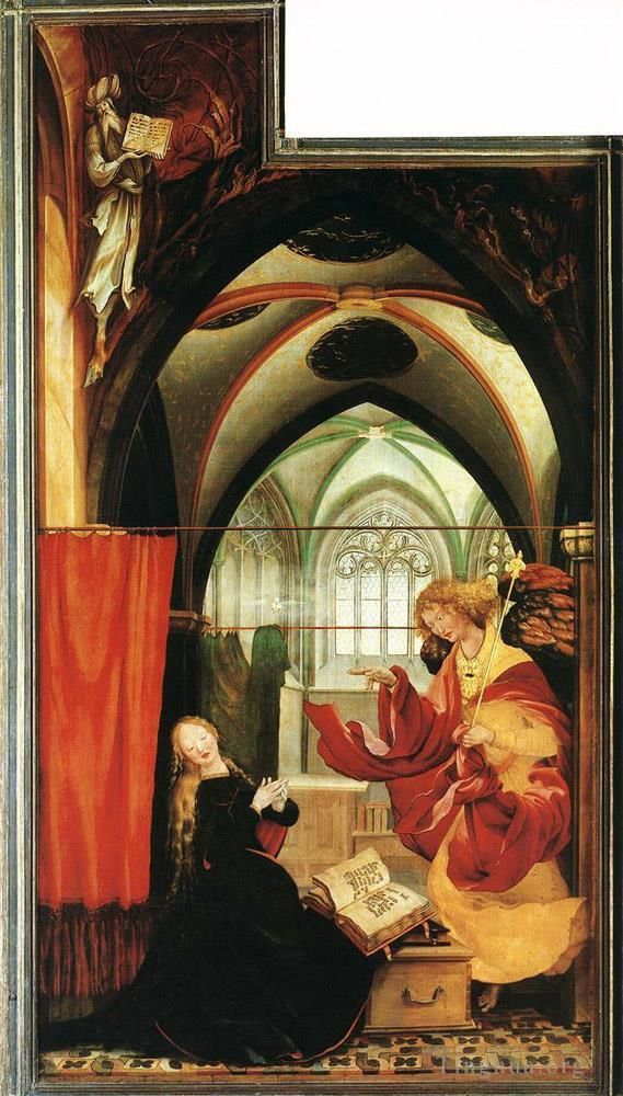 Matthias Grunewald Oil Painting - The Annunciation