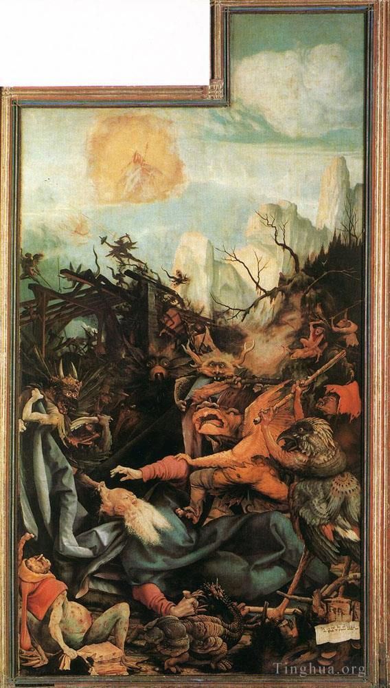 Matthias Grunewald Oil Painting - The Temptation of St Antony