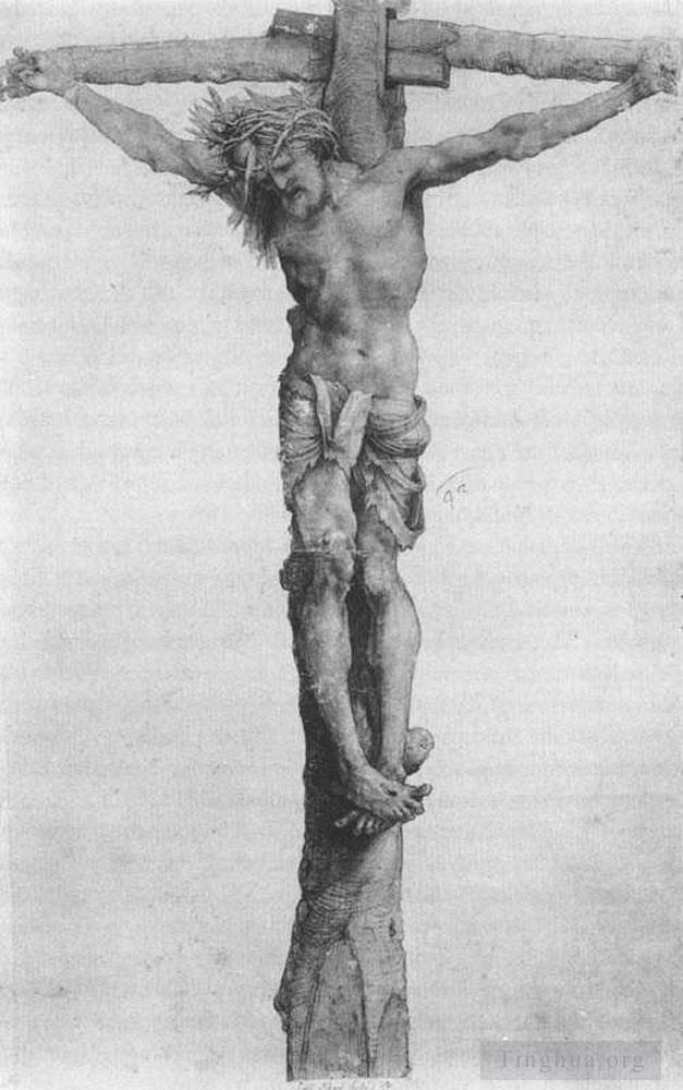 Matthias Grunewald Various Paintings - Crucifixion