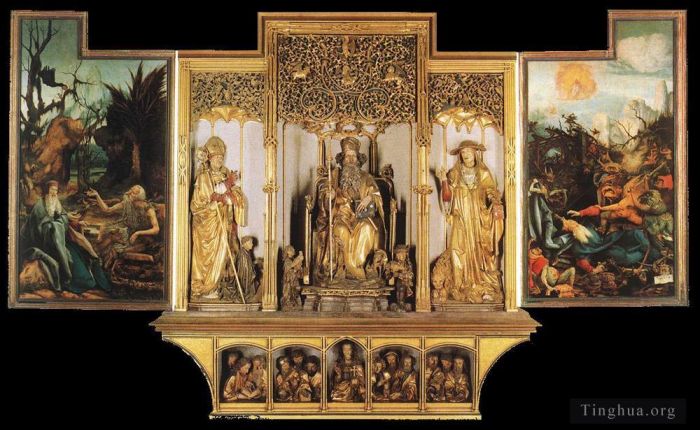Matthias Grunewald Various Paintings - Isenheim Altarpiece third view