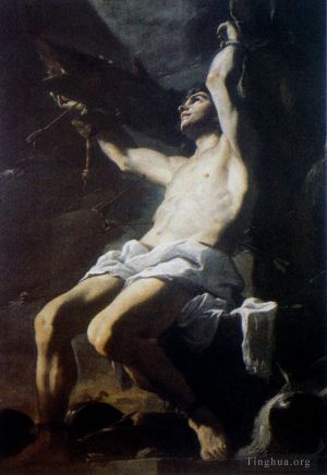 Antique Oil Painting - St Sebastian