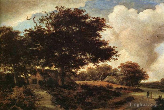 Meindert Hobbema Oil Painting - Landscape
