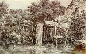 Artist Meindert Hobbema's Work - Watermill