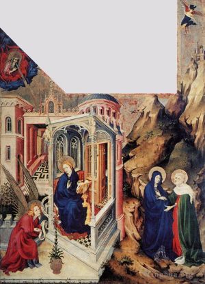Artist Melchior Broederlam's Work - The Annunciation And The Visitation