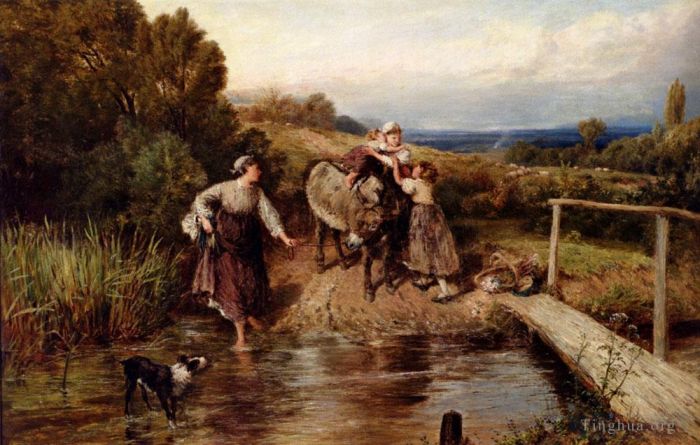 Myles Birket Foster Oil Painting - The For