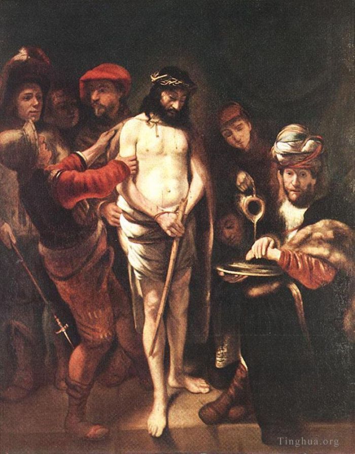 Nicolaes Maas Oil Painting - Christ before Pilate