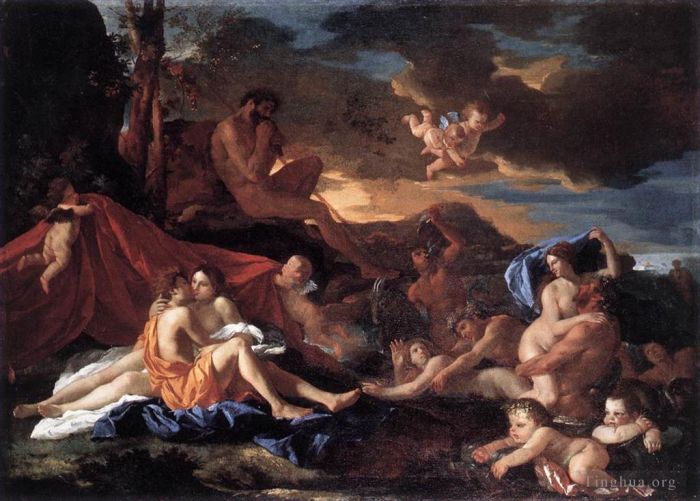 Nicolas Poussin Oil Painting - Acis and Galatea