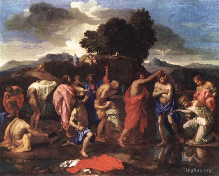 Nicolas Poussin Oil Painting - Sacrament of baptism