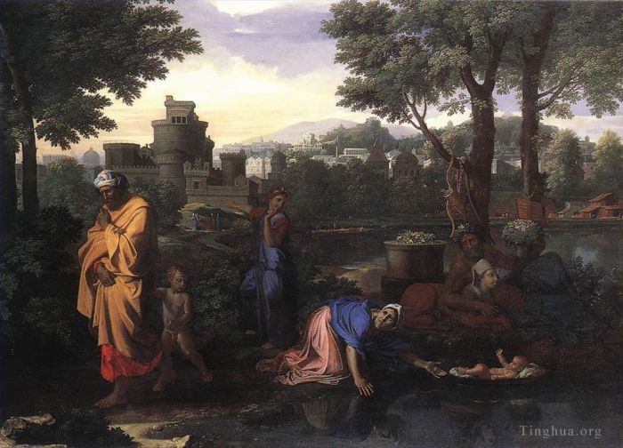 Nicolas Poussin Oil Painting - The Exposition of Moses