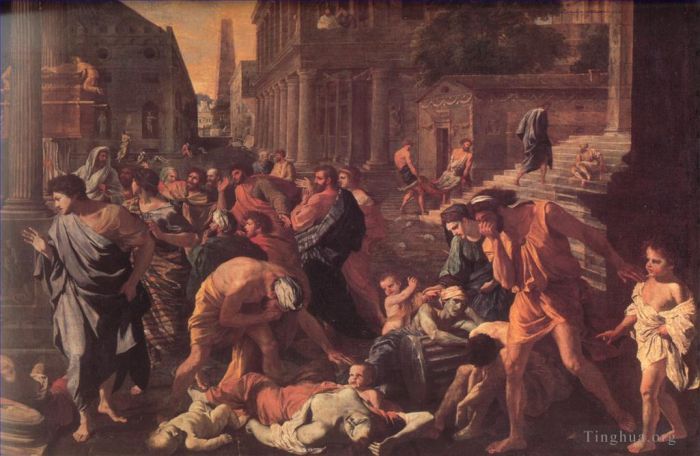Nicolas Poussin Oil Painting - The Plague of Ashdod