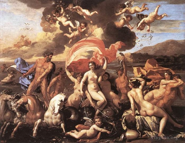 Nicolas Poussin Oil Painting - The Triumph of Neptune