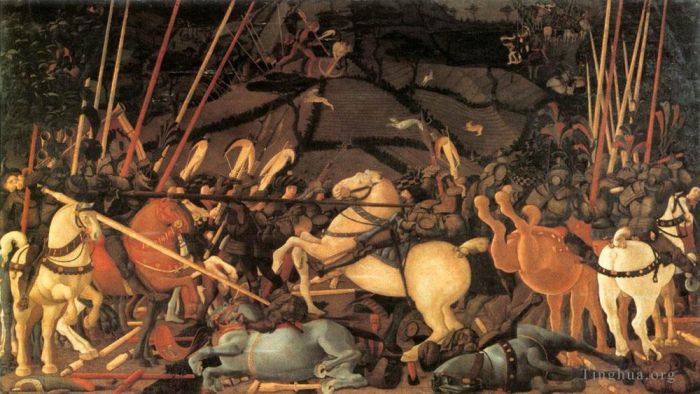 Paolo Uccello Various Paintings - Bernardino Della Ciarda Thrown Off His Horse