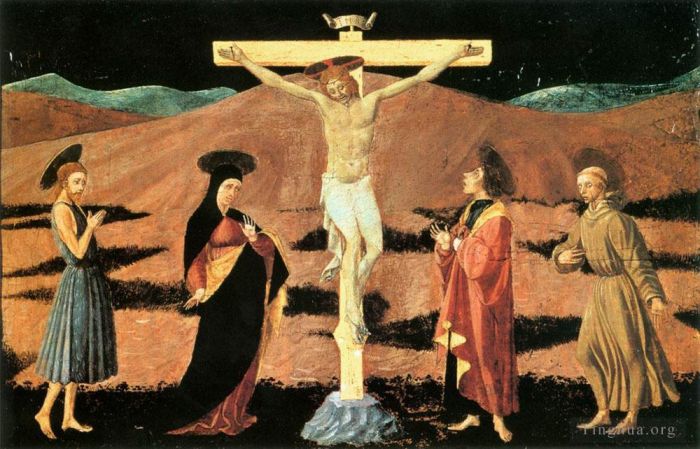 Paolo Uccello Various Paintings - Crucifixion