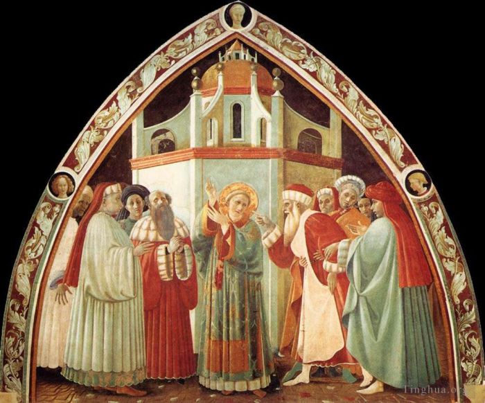 Paolo Uccello Various Paintings - Disputation Of St Stephen