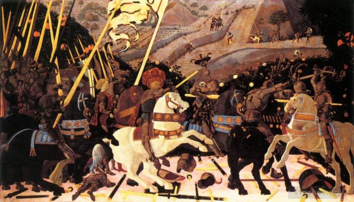 Paolo Uccello Various Paintings - Niccolo da Tolentino Leads The Florentine Troops