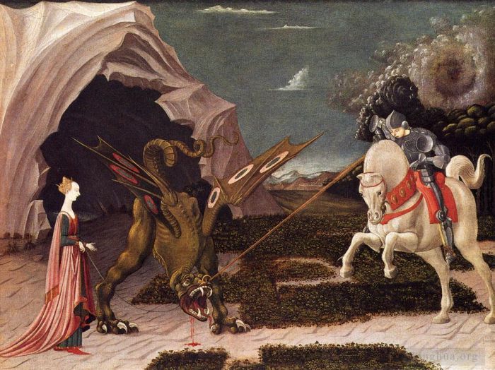 Paolo Uccello Various Paintings - St George And The Dragon