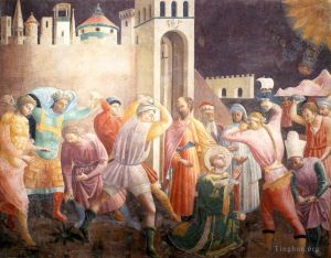 Artist Paolo Uccello's Work - Stoning Of St Stephen