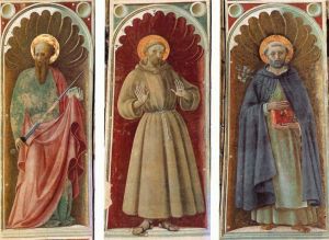 Artist Paolo Uccello's Work - Sts Paul Francis And Jerome