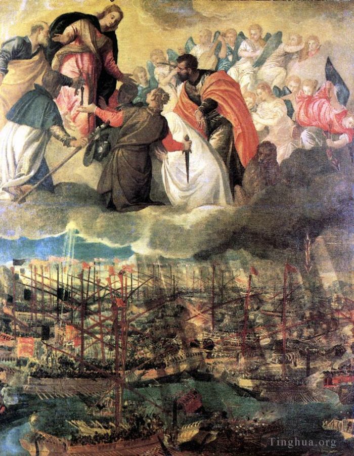 Paolo Veronese Oil Painting - Battle of Lep