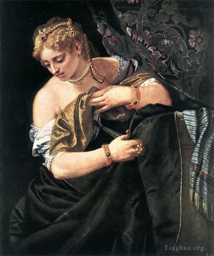 Paolo Veronese Oil Painting - Lucretia