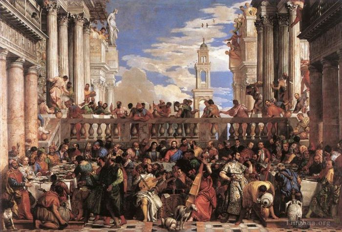 Paolo Veronese Oil Painting - The Marriage at Cana