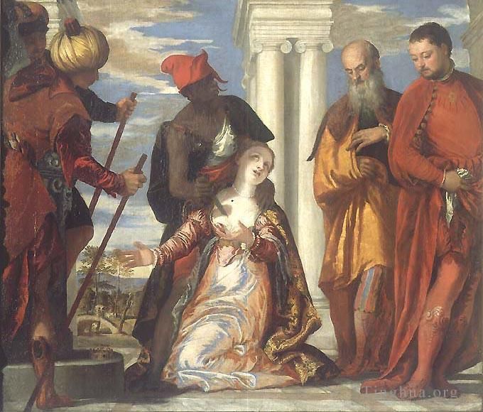 Paolo Veronese Oil Painting - The Martyrdom of St Justine