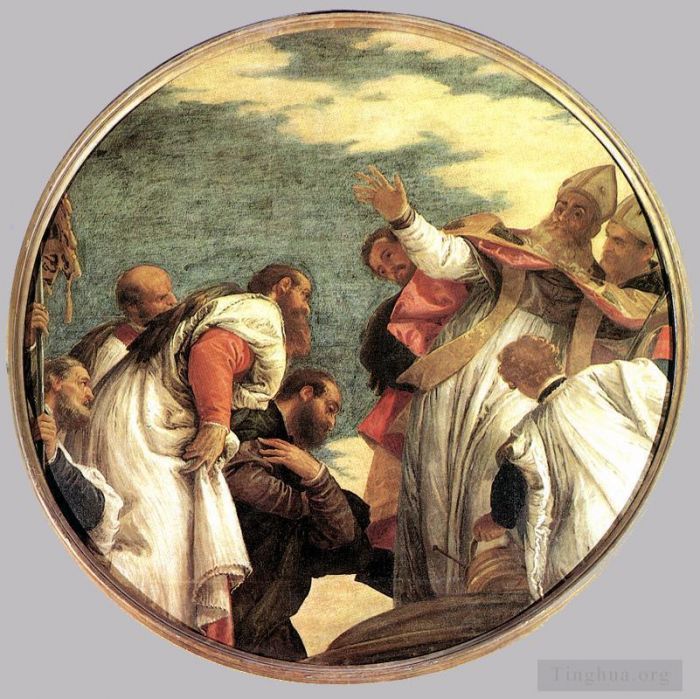 Paolo Veronese Oil Painting - The People of Myra Welcoming St Nicholas