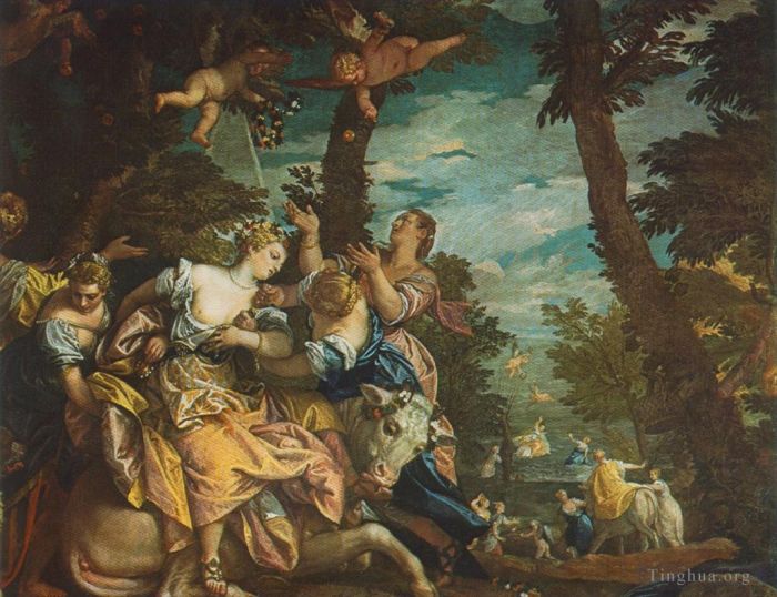 Paolo Veronese Oil Painting - The Rape of Europe