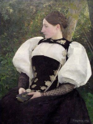 Artist Pascal-Adolphe-Jean Dagnan-Bouveret's Work - A Woman from Bern Switzerland