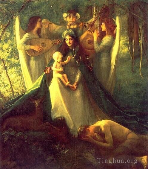 Pascal-Adolphe-Jean Dagnan-Bouveret Oil Painting - Consolatrix Afflictorum