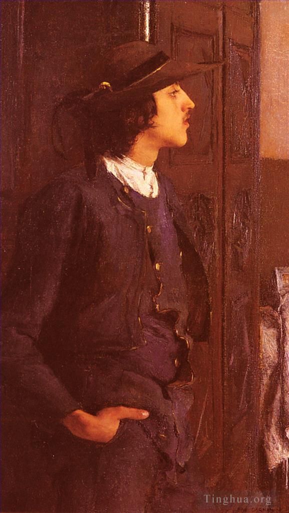 Pascal-Adolphe-Jean Dagnan-Bouveret Oil Painting - Pascal Adolphe Jean Jeune Homme Breton