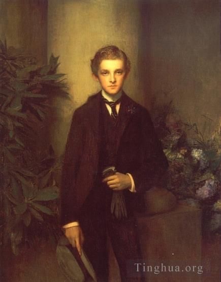 Pascal-Adolphe-Jean Dagnan-Bouveret Oil Painting - Portrait of Childs Frick