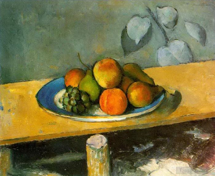 Paul Cezanne Oil Painting - Apples Pears and Grapes