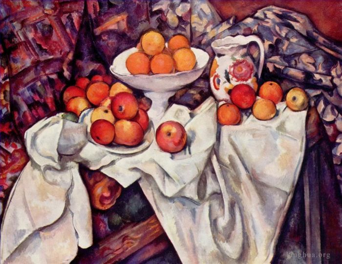 Paul Cezanne Oil Painting - Apples and Oranges