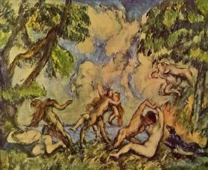 Artist Paul Cezanne's Work - Bacchanalia The Battle of Love