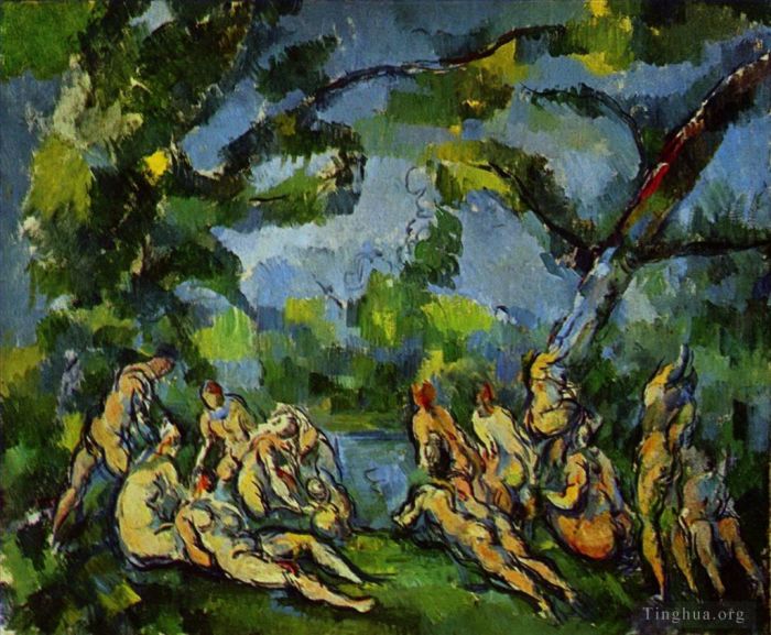 Paul Cezanne Oil Painting - Bathers 1905
