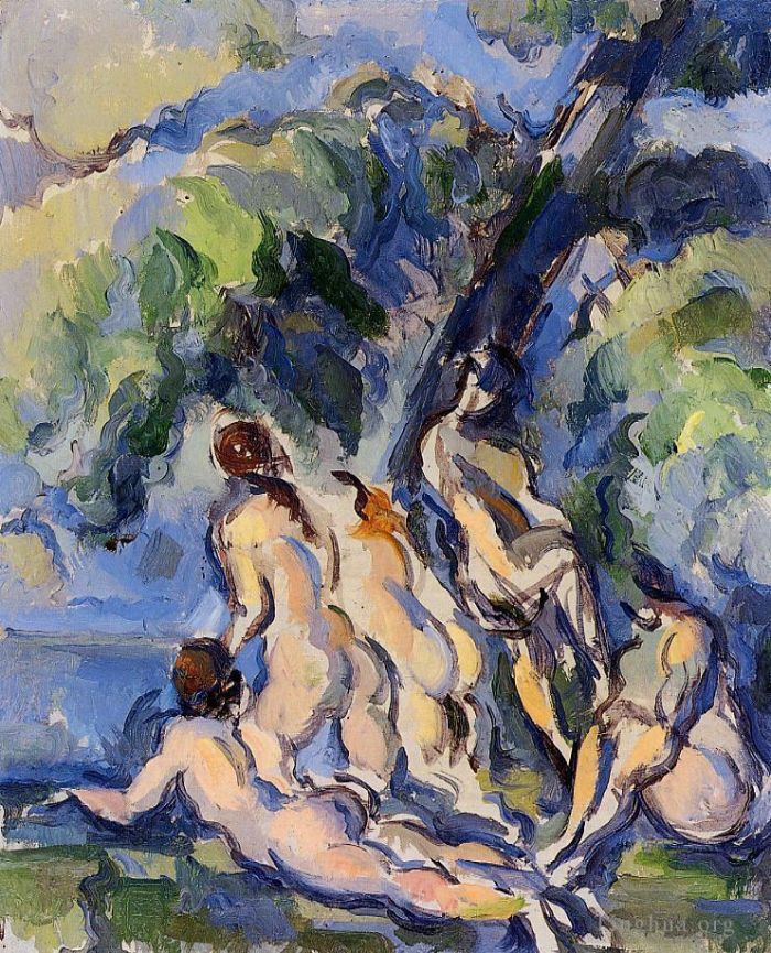 Paul Cezanne Oil Painting - Bathers 1906