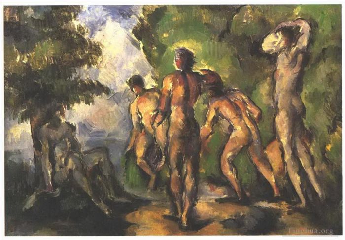 Paul Cezanne Oil Painting - Bathers at Rest