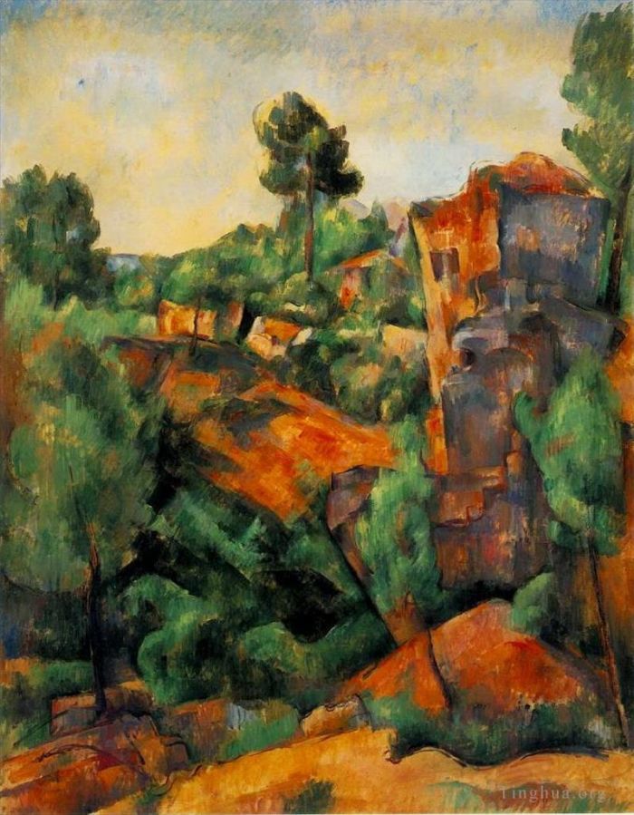 Paul Cezanne Oil Painting - Bibemus Quarry 1898
