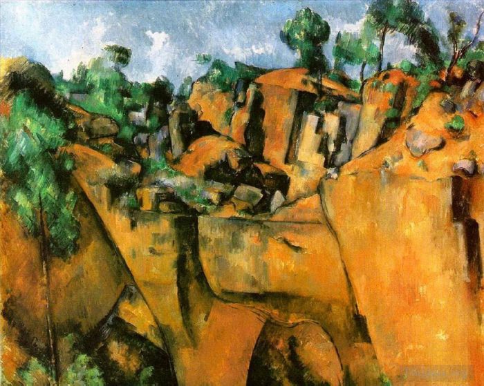 Paul Cezanne Oil Painting - Bibemus Quarry 1900