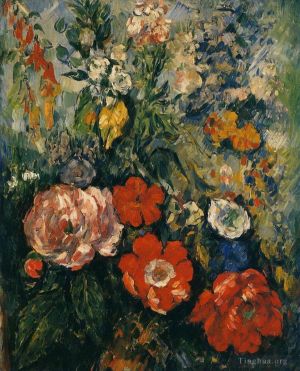 Artist Paul Cezanne's Work - Bouquet of Flowers