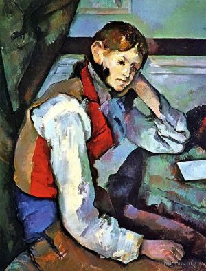 Artist Paul Cezanne's Work - Boy in a Red Vest
